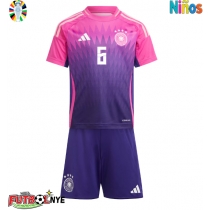 Camiseta Alemania Joshua Kimmich #6 Visitante Equipación para niños Eurocopa 2024 manga corta (+ pantalones cortos)
